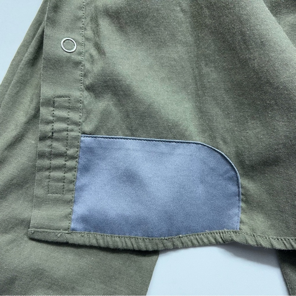 Howler Bros Gaucho SnapShirt Mens Size XL Green Caracaras Hawks Rodeo Vented - Picture 14 of 16